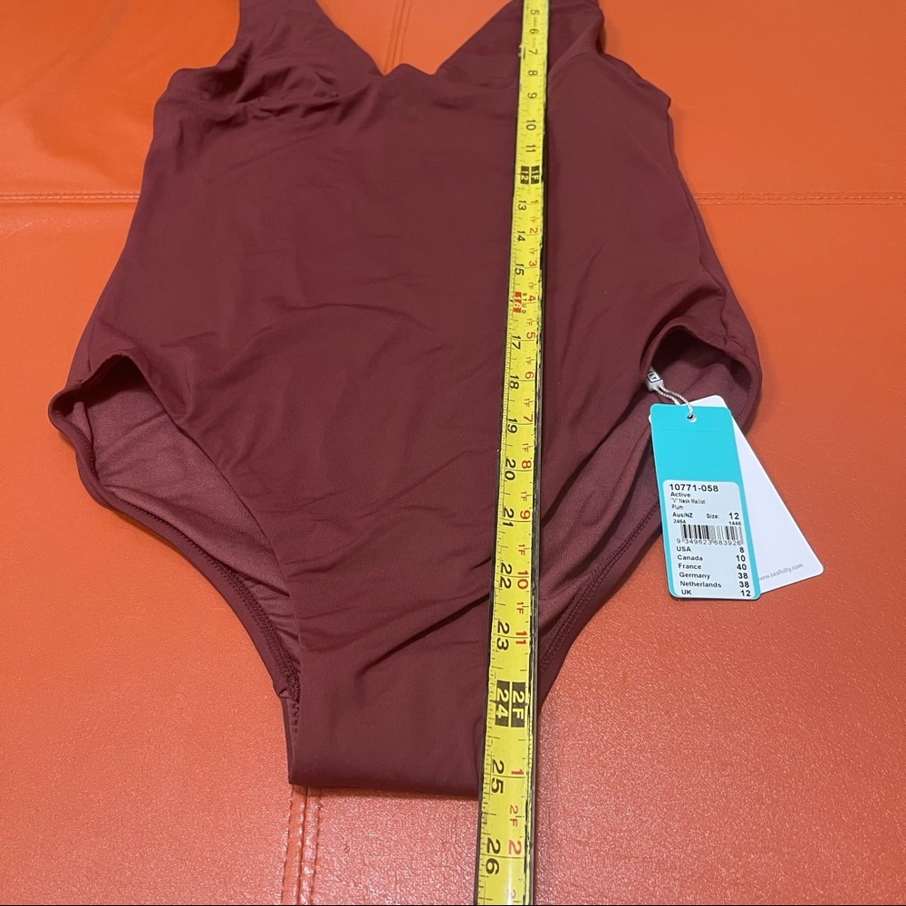 Seafolly Australia One Piece V Neck Maillot Plum 8 - Picture 9 of 11